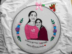 Portrait embroidery 